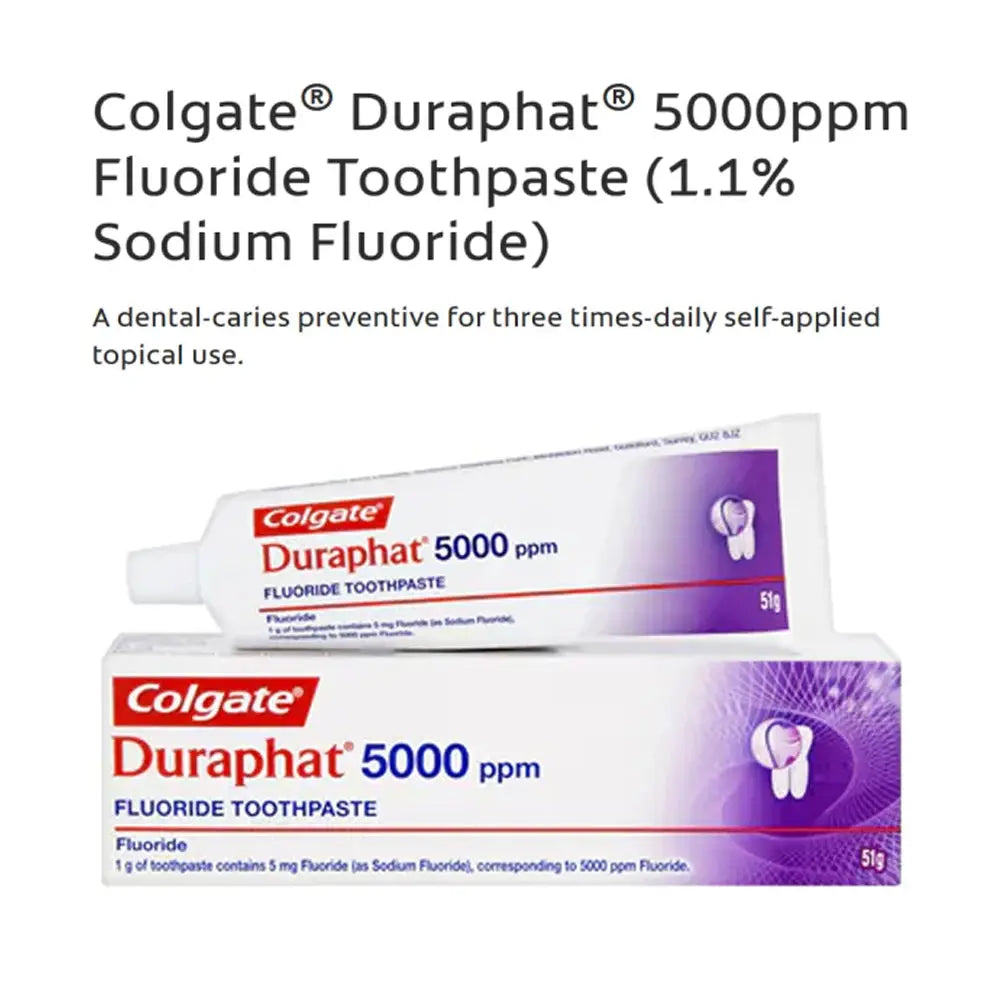 Colgate Duraphat 5000 Ppm Fluoride Toothpaste 51gr Fluor - Suncollections